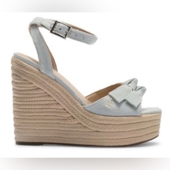 KENDALL & KYLIE LIGHT BLUE WEDGES! 9- NWTIB - Picture 4 of 11